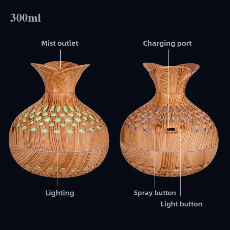 Zenova® Wood Grain Humidifier